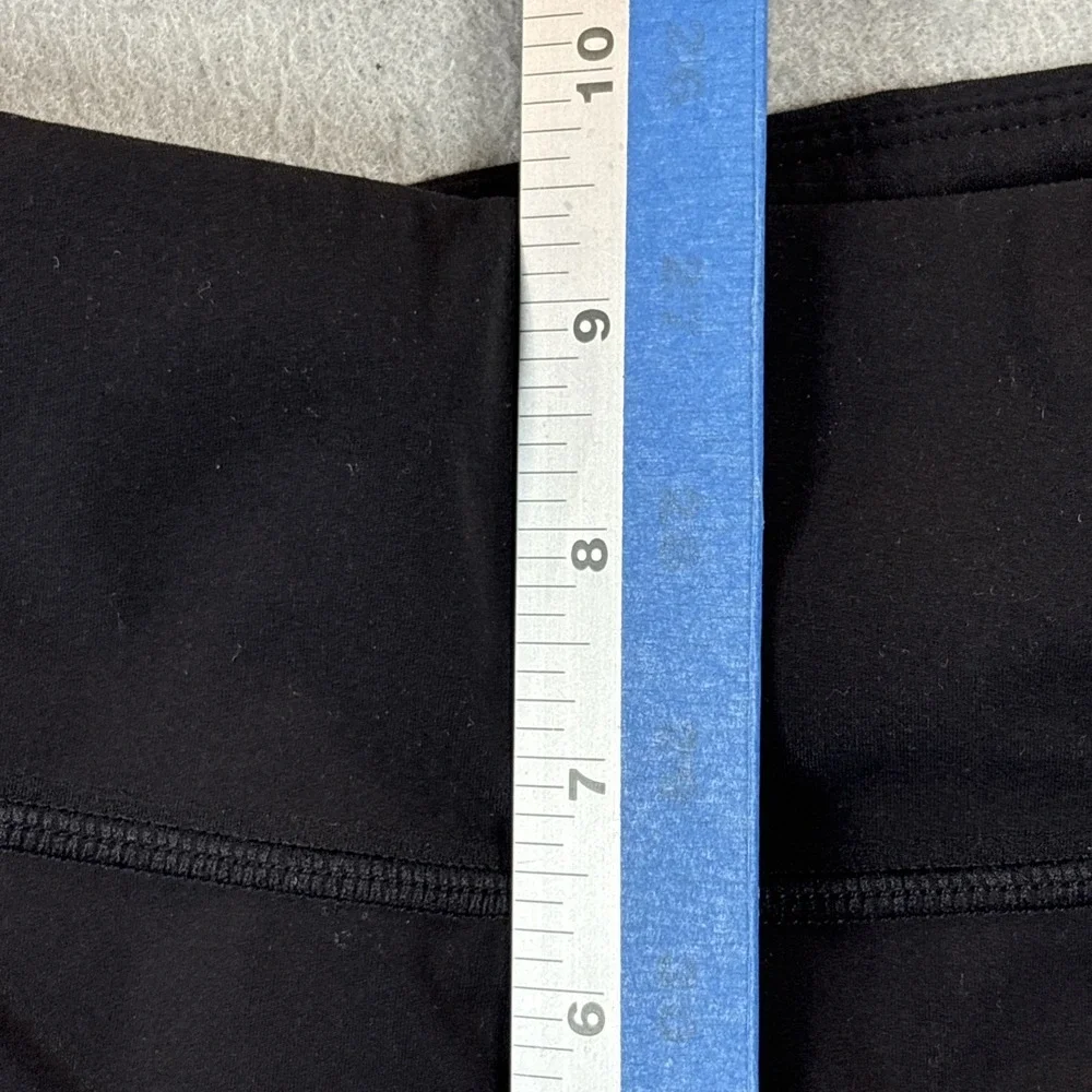 Women's Black Flare Legged‎ Active Yoga Pants - Black - Pockets - Large